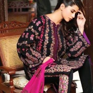 Charizma embroidered winter dress pakistani